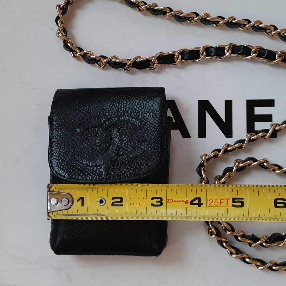 Chanel Caviar Leather Accessory Pouch (authentic vintage) - Picture 11 of 12